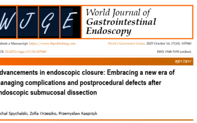 Nowy artykuł w&nbsp;World Journal of Gastrointestinal Endoscopy