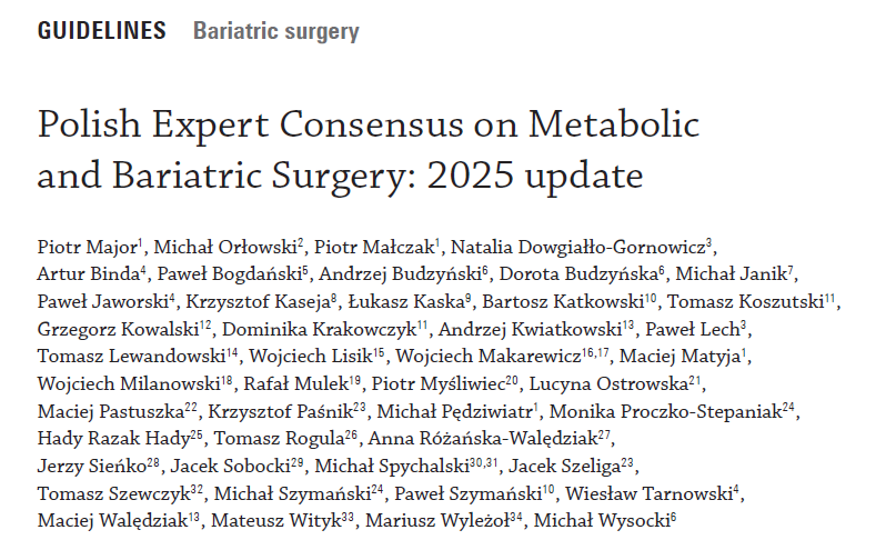 Publikacja Polskich rekomendacji leczenia otyłości