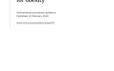 Rekomendacje NICE dotyczące endoskopowej gastroplastyki — 02/2024